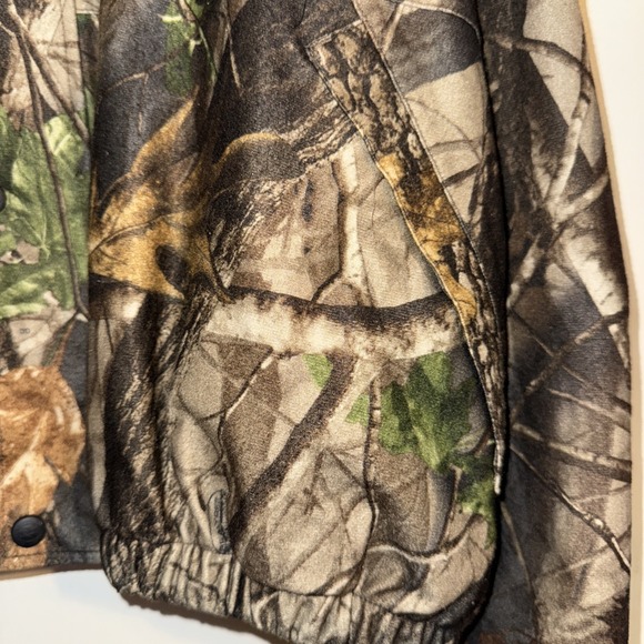 Redhead Realtree Hardwoods Camo Jacket Mens XL Full Zip Hooded Lightweight Coat - Picture 4 of 13